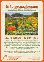 KulturCafé – Kräuterspaziergang mit Pflanzenfrau Grit Tetzner