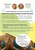 Date mit dir selbst: „Sorry Welt, heute kümmere ich mich um mich!” mit Susann Ebert & Christina Gampe