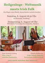 Öffentliche Generalprobe: Heilgesänge – Weltmusik meets Irish Folk mit Claudia Hoffmann & Anne-Kathrin Ludwig
