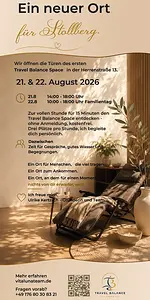 Ein neuer Ort in Stollberg – Eröffnung & Kennenlerntag des ersten Travel Balance Space in Stollberg mit Ulrike Kertzsch & Team