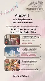 Auszeit mit begeisterten Menschen mit Aschfried Hüttn Team