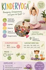 Schnupperstunde Kinderyoga – Bewegung, Entspannung und ganz viel Spaß mit Juliane Rosenberg