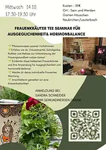 Frauen - Kräuter Tee Seminar für „Ausgeglichenheit und innere Balance” mit Sandra Schneider