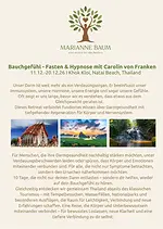 Bauchgefühl – Fasten und Hypnose mit Carolin von Franken – Kokoswasserfasten in Thailand mit Carolin von Franken & Marianne Baum