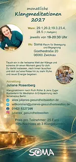 Klangmeditation – heilsame Klänge ganz für dich mit Juliane Rosenberg & Susann Langer