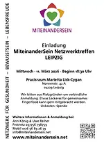 MiteinanderSein Netzwerktreffen LEIPZIG im Praxisraum von Marietta Lisk-Cygan