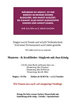 Mantra- & Kraftlieder Singkreis – Gemeinsam frei und fröhlich musizieren mit Ann König & Freunden