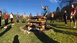 Gemischte Herbst-Schwitzhütte mit Dirk & Malina