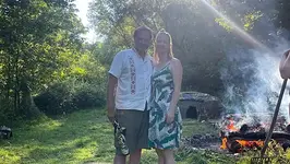 Doppel-Schwitzhütte mit Malina & Dirk